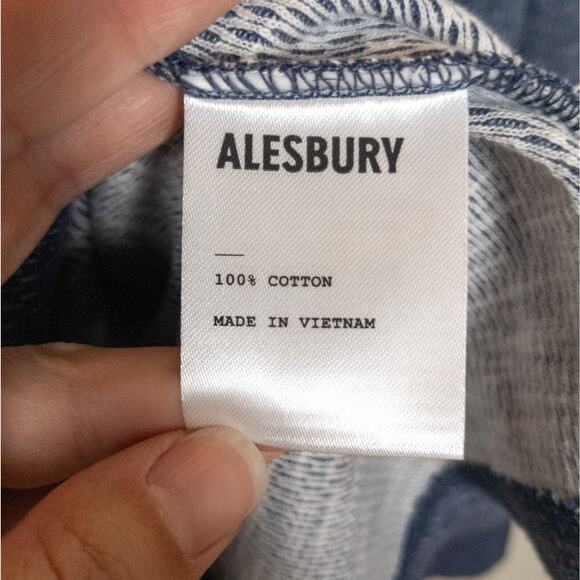 ALESBURY Stitch Fix Navy Blue Pilsen Thermal Crew Long Sleeve Tee Men's Small - Picture 4 of 5